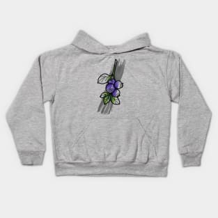 Blueberry Art Kids Hoodie